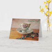Tijd voor Thee? Kaart (Gele Bloem)