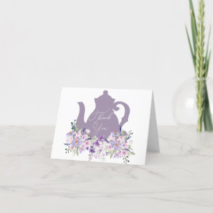 Tijd voor Thee Shower Lavendel Bedankkaart