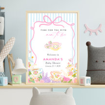 Tijd voor thee Theepotten en Kopjes baby shower