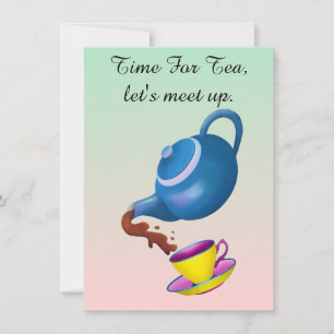 Tijd voor thee uitnodiging