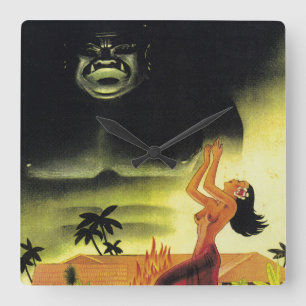 Tijd voor Tiki Revelry! Vierkante Klok