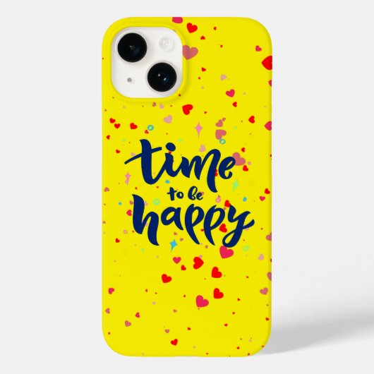Tijd voor vrolijke typografie Case-Mate iPhone case (Achterkant)