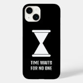 Tijd wacht op geen enkele uurglaszandklokprijs Case-Mate iPhone case (Achterkant)