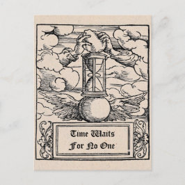 "Tijd wacht op niemand" Gepersonaliseerd Briefkaart