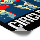 Tijd We Circle Back Trump 2024 Middelvinger Repub Poster (Hoek)