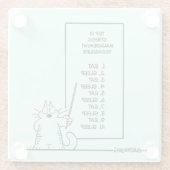 Tijdbeheer Glazen Onderzetter (Achterkant)