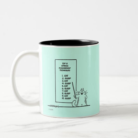 Tijdbeheer Tweekleurige Koffiemok (Links)