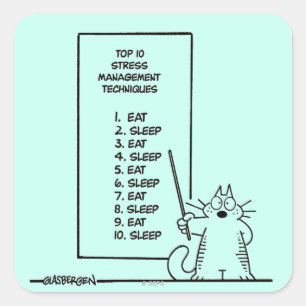 Tijdbeheer Vierkante Sticker