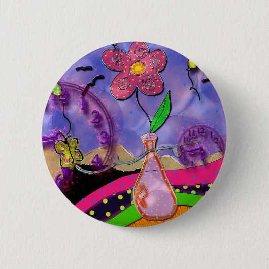 tijdbom ronde button 5,7 cm (Voorkant)