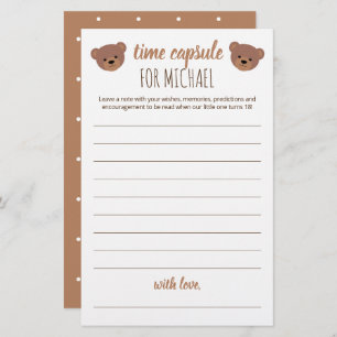 Tijdcapsule voor Baby shower en geboorte