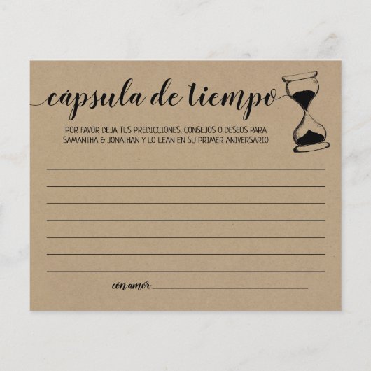 Tijdcapsuleadvies koppel douche engels Spaans (Achterkant)