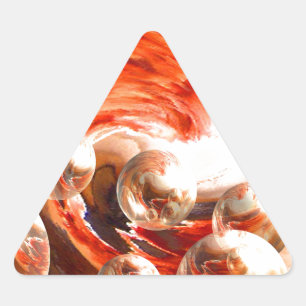 Tijdelijk Abstract Driehoek Sticker