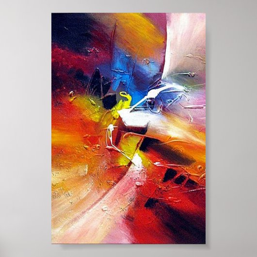 Tijdelijk Abstract expressionisme Stijl schilderen Poster (Voorkant)