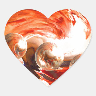 Tijdelijk Abstract Hart Sticker