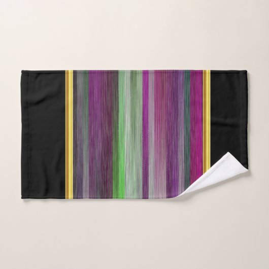 Tijdelijk abstract in groen paars grijs bad tot bad handdoek (Handdoek)