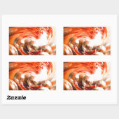 Tijdelijk Abstract Rechthoekige Sticker (Vel)