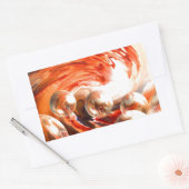 Tijdelijk Abstract Rechthoekige Sticker (Envelop)