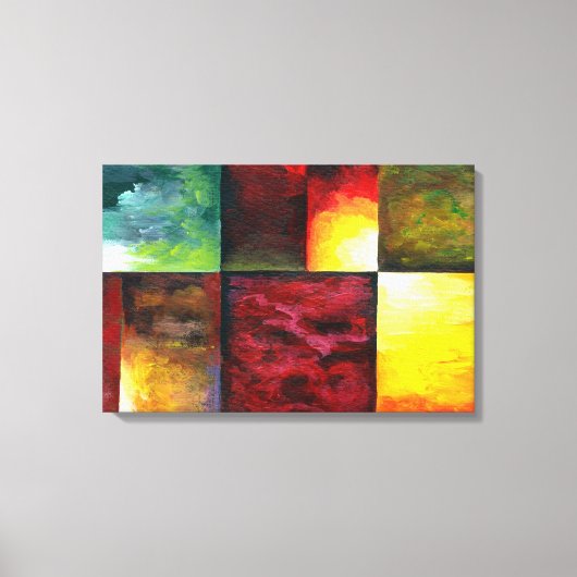 Tijdelijk Abstract schilderen Canvas Afdruk (Voorkant)