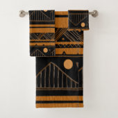 Tijdelijk afrocentrisch ontwerp bad handdoek (Insitu)