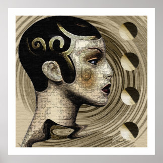 Tijdelijk: Art Deco/Art Nouveau Style Poster