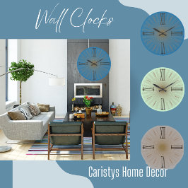 Tijdelijk blauw Blauwgroen Romeins Numeriek Grote Grote Klok