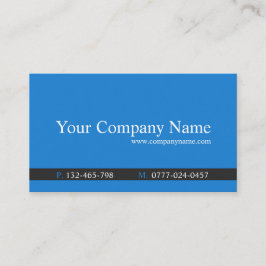 Tijdelijk blauw en grijs - Visitekaartje