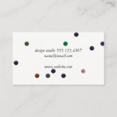 Tijdelijk gekleurde Stippen Visitekaartje (Achterkant)