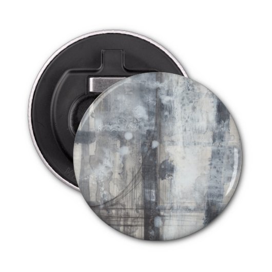 Tijdelijk grijs schilderen button flesopener (Voorkant)