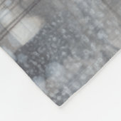 Tijdelijk grijs schilderen fleece deken (Hoek)