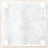 Tijdelijk grijs schilderen glazen onderzetter (Achterkant)