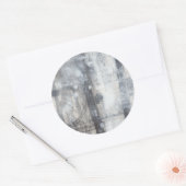 Tijdelijk grijs schilderen ronde sticker (Envelop)