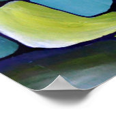 Tijdelijk groen patroon poster (Hoek)