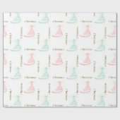 Tijdelijk kerstfeest cadeaupapier (Vlak)