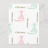 Tijdelijk kerstfeest feestdagenkaart (Voorkant)