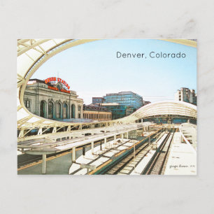 Tijdelijk kijk op Union Station, Denver, CO #4 Briefkaart
