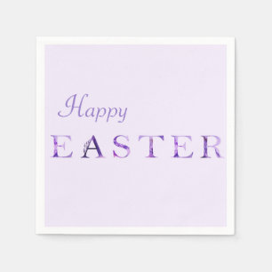 Tijdelijk lavender en Paarse Pasen Napkin Servet