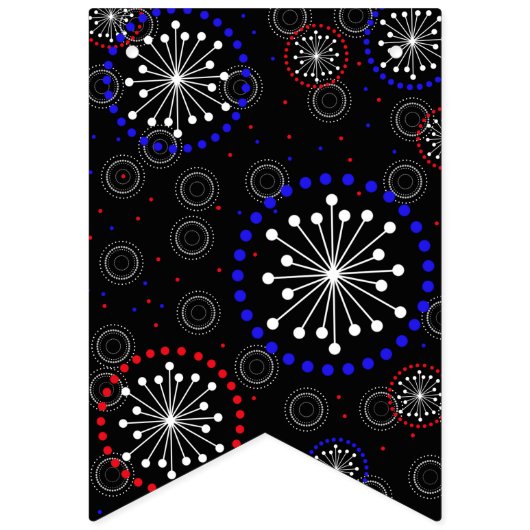 Tijdelijk rood wit vuurwerk vlaggetjes (Zestiende vlag)