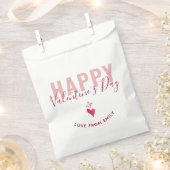 Tijdelijk roze rood hart Happy Valentijn Day Scrip Bedankzakje (Geknipt)