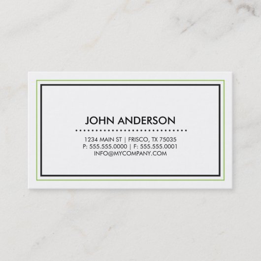 Tijdelijk Visitekaartje (Voorkant)