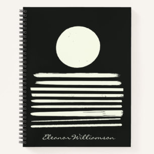 Tijdelijk zwart-wit, Abstract, gepersonaliseerd Notitieboek