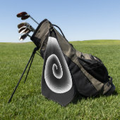 Tijdelijk zwart-wit stijlvol patroon golfhanddoek (Groen)