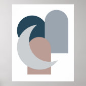 Tijdelijke Abstracte geometrische vormen moderne Poster (Voorkant)