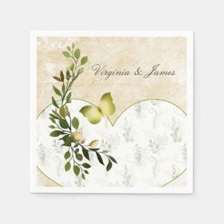 Tijdelijke Floral Garland en Heart Servet