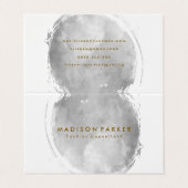 Tijdelijke grijze Waterverf geborsteld Visitekaartjes (Buitenkant ongevouwen)