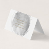 Tijdelijke grijze Waterverf geborsteld Visitekaartjes (Achterkant)