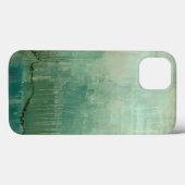 Tijdelijke groene Waterverf Case-Mate iPhone Case (Achterkant (horizontaal))