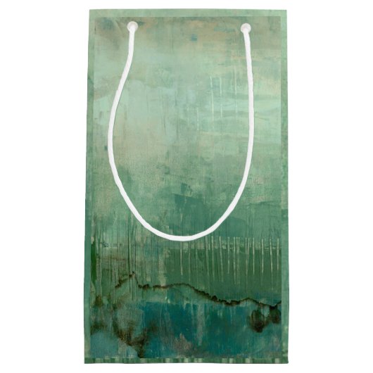 Tijdelijke groene Waterverf Klein Cadeauzakje (Voorkant)