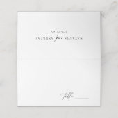 Tijdelijke minimalistische bruiloft (Buitenkant ongevouwen)