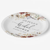 Tijdelijke Wilde Bloem Bruiloft Uitnodiging Papier Papieren Bordje (Gekanteld)