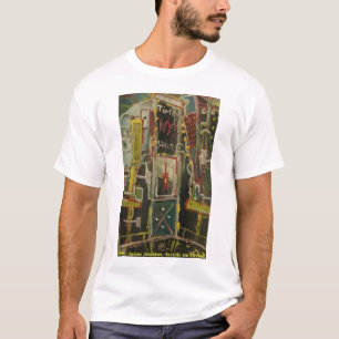 TIJDEN SQUARE RED WINE T-SHIRT